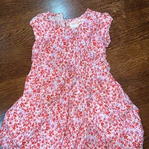 Cat & Jack Red Floral Casual Dress